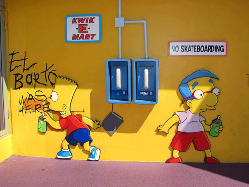 Milhouse On The Lookout.