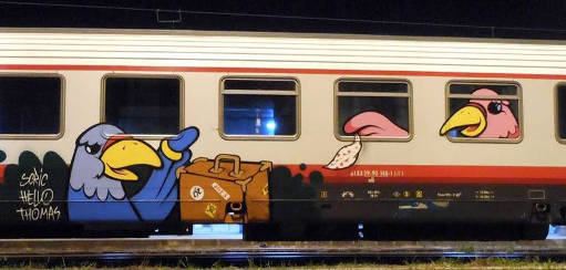 Bye Bye Birdie. Artwork: Flo Italy